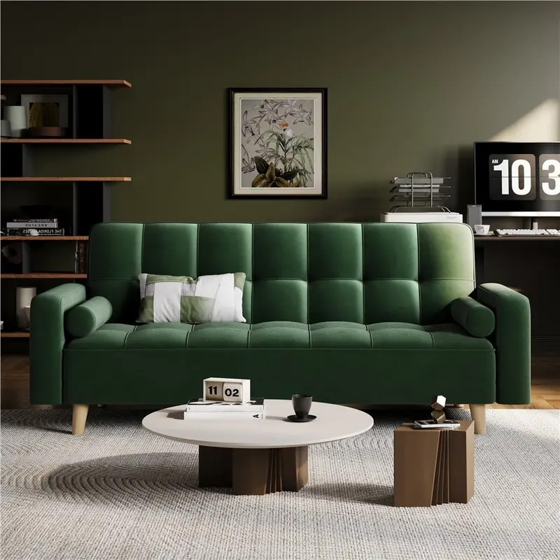 Mid Century Modern 3 Seater Danish Design Sofa Bed TE008