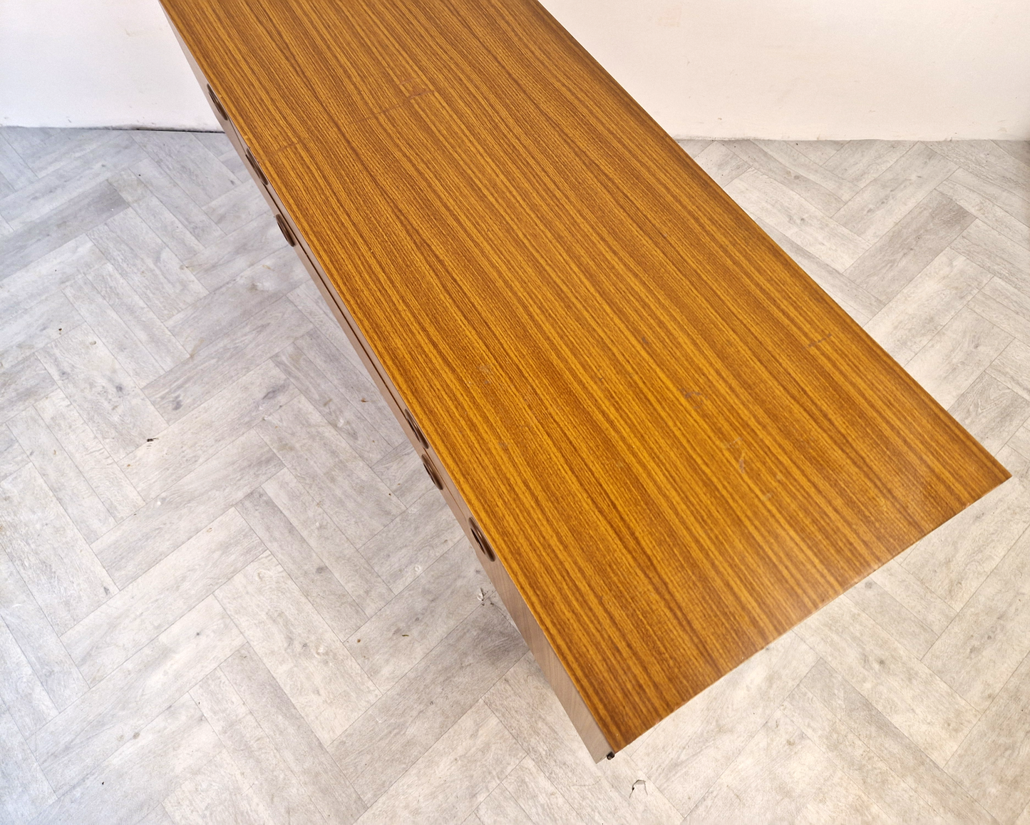 Schreiber Vintage Mid Century Medium Teak Danish Design Sideboard Buffet BL392