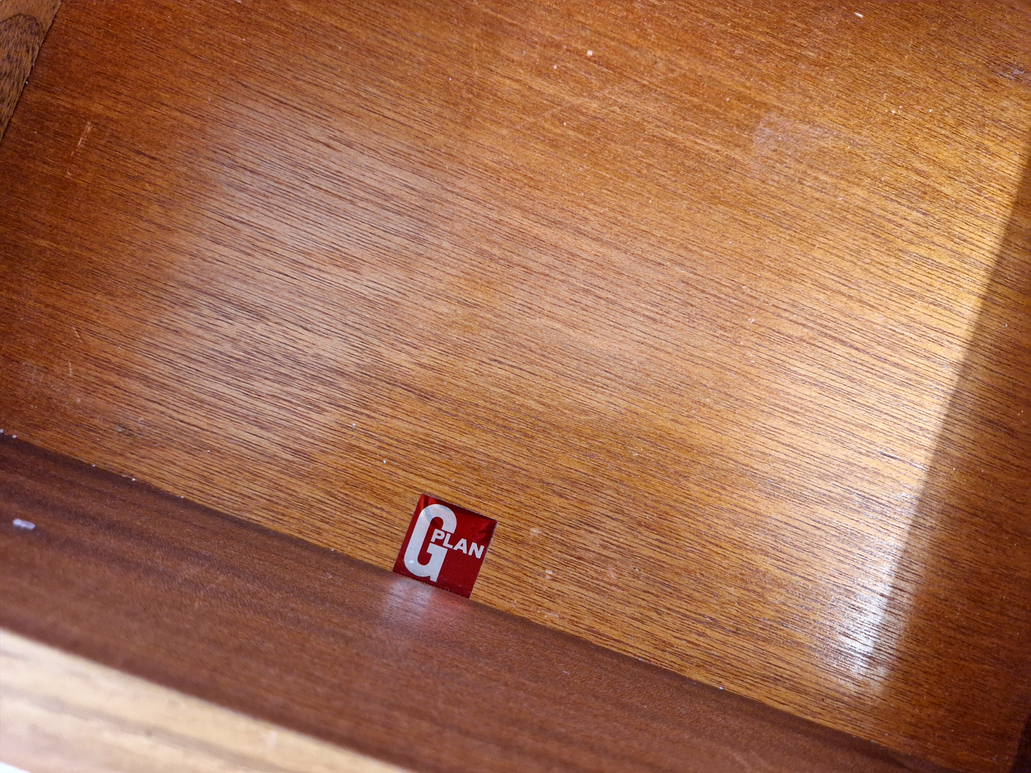 VB Wilkins G Plan Fresco Red Label Vintage Mid Century Medium Teak Chest of Drawers Sideboard