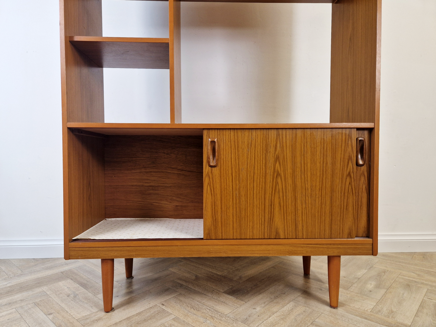 Schreiber Vintage Mid Century Danish Design Room Divider Bookcase Sideboard