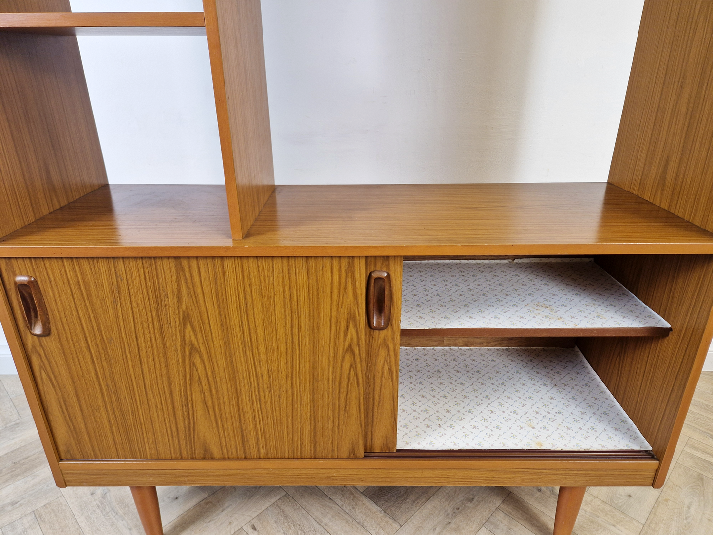Schreiber Vintage Mid Century Danish Design Room Divider Bookcase Sideboard