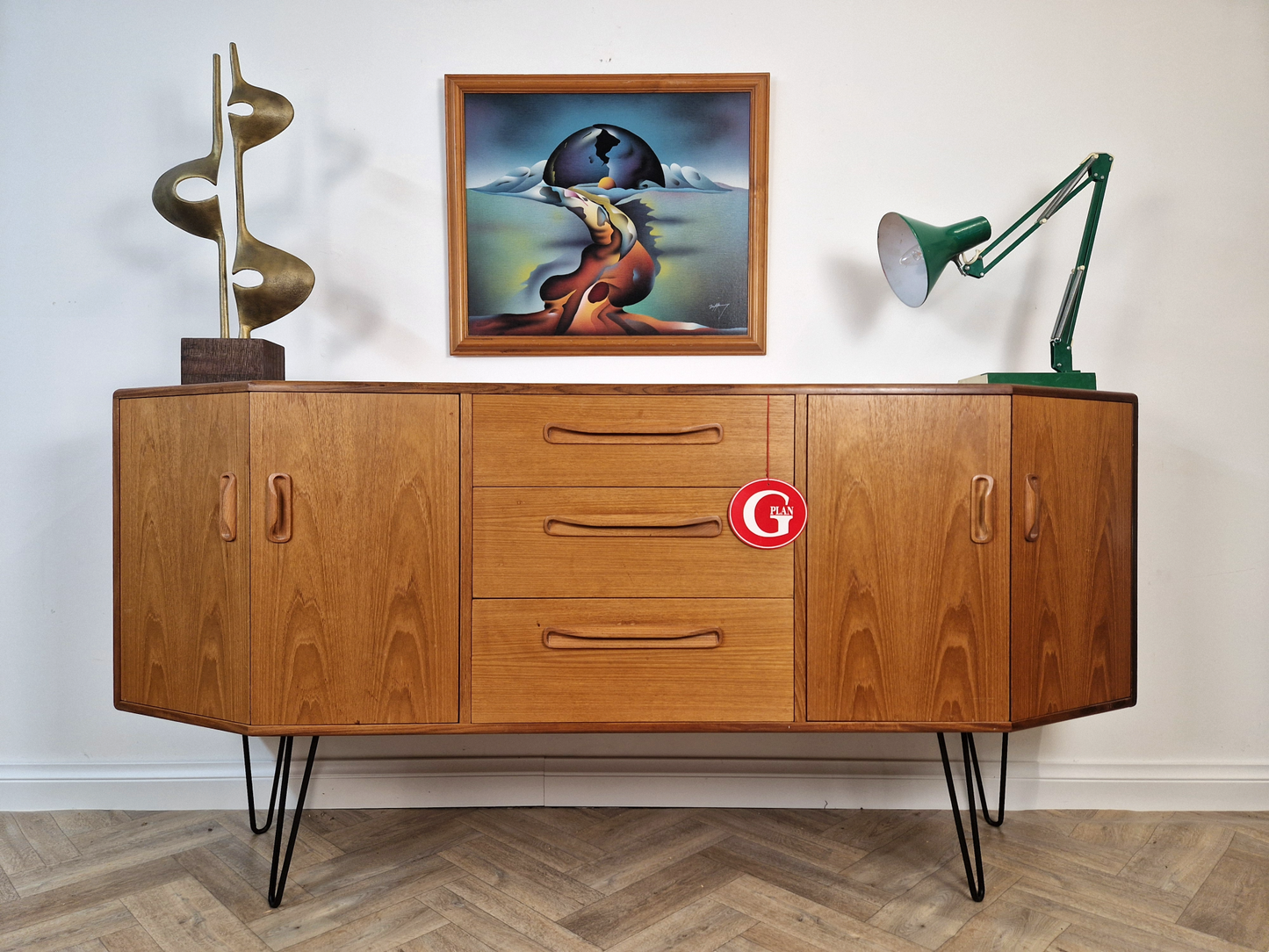 G Plan Fresco Vintage Mid Century Danish Design Medium Teak Sideboard Credenza