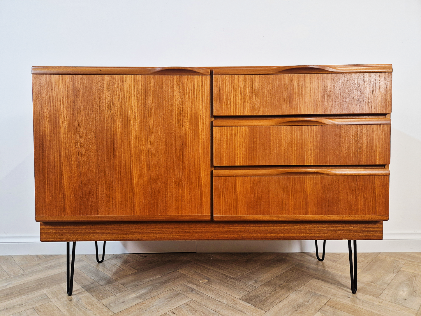 McIntosh Vintage Mid Century Medium Teak Danish Design Compact Sideboard