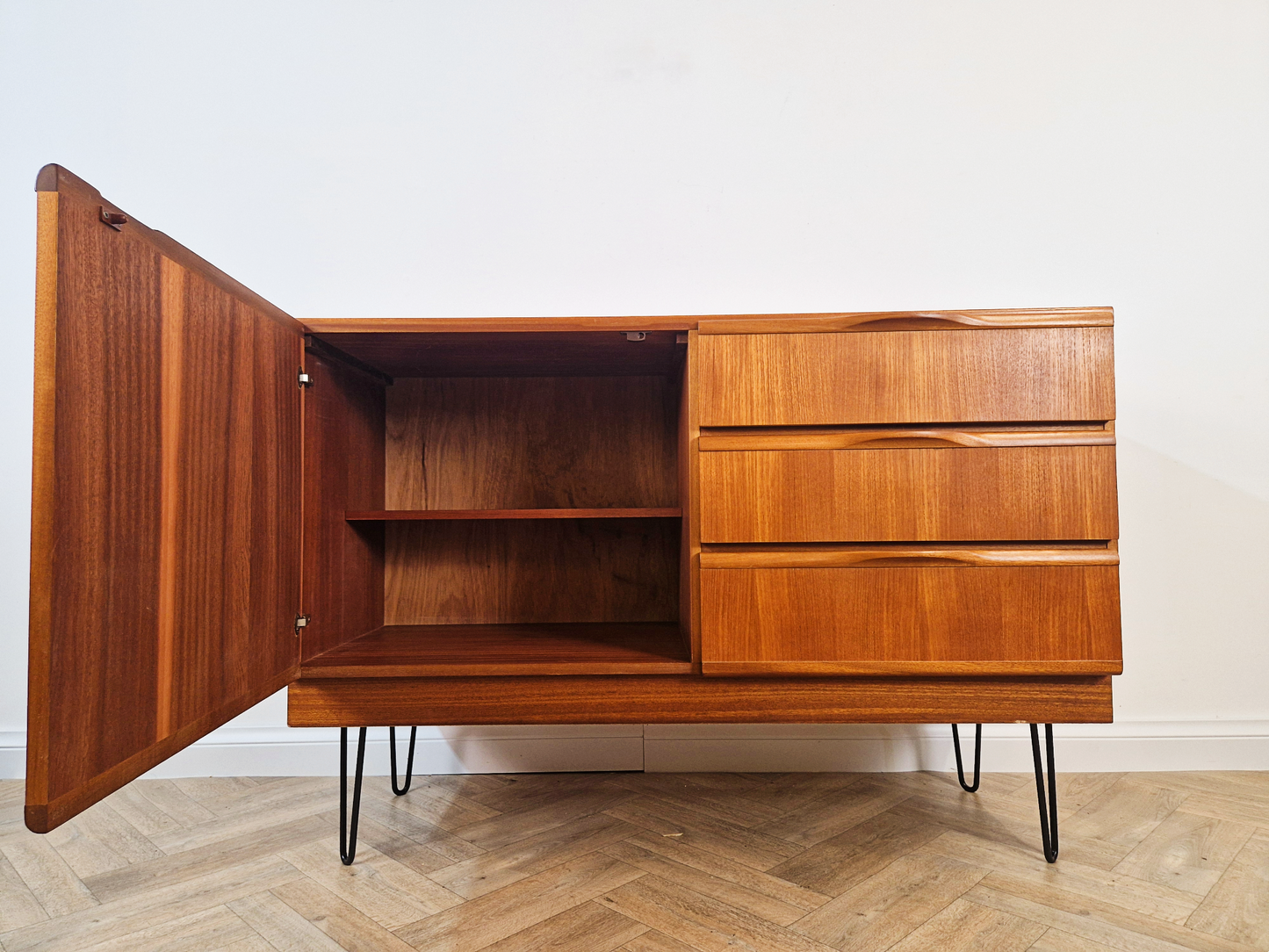 McIntosh Vintage Mid Century Medium Teak Danish Design Compact Sideboard