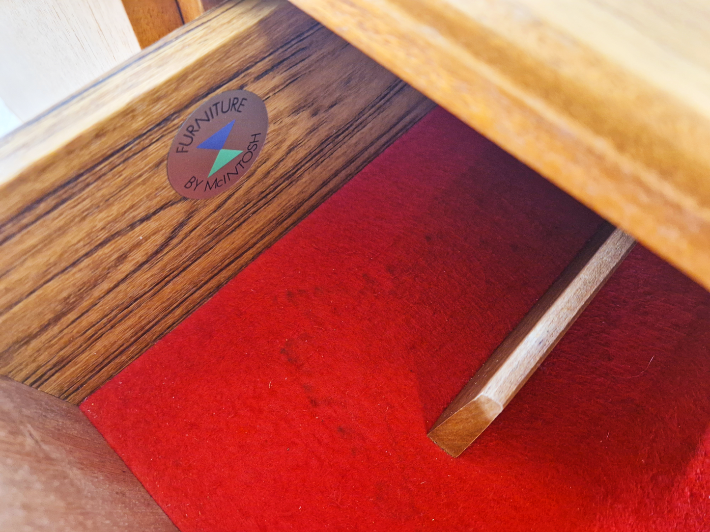 McIntosh Vintage Mid Century Medium Teak Danish Design Compact Sideboard
