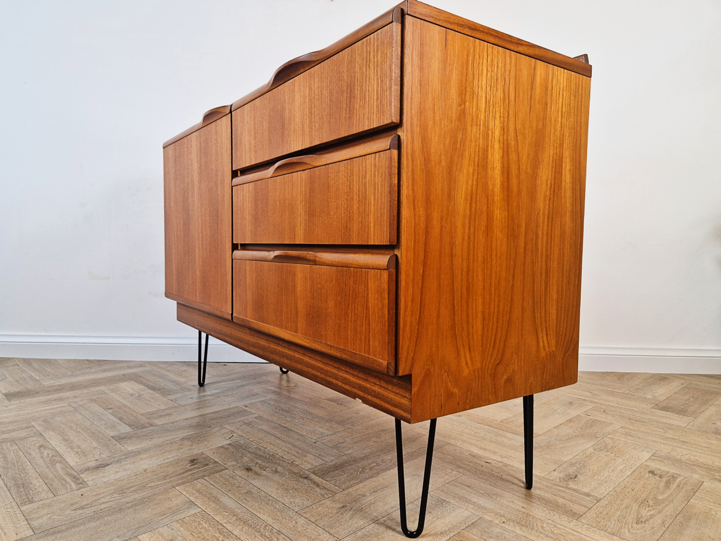 McIntosh Vintage Mid Century Medium Teak Danish Design Compact Sideboard