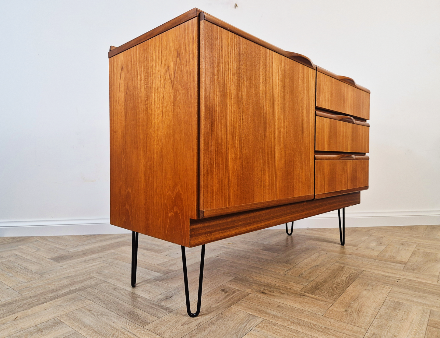 McIntosh Vintage Mid Century Medium Teak Danish Design Compact Sideboard