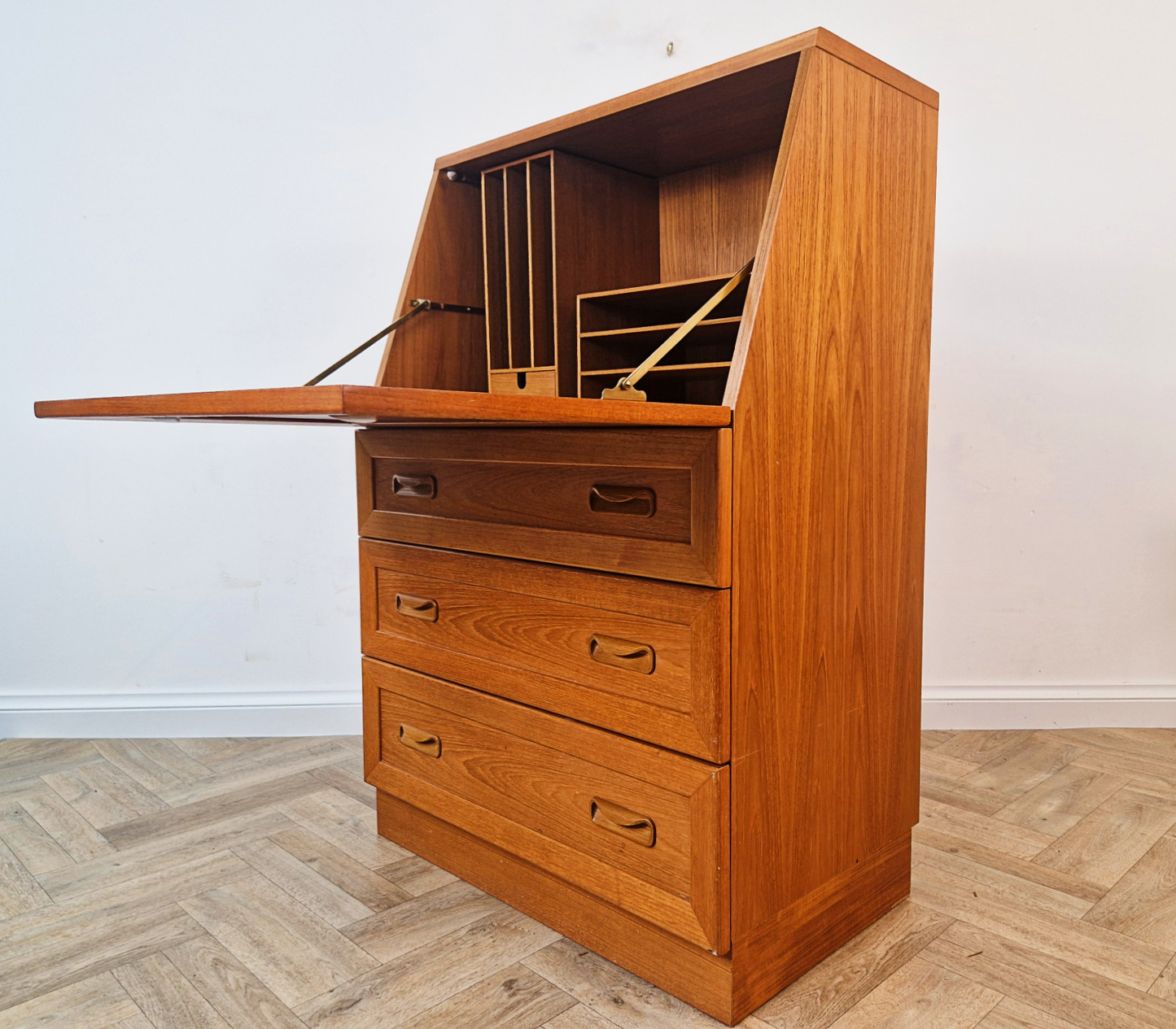 G Plan Fresco Vintage Mid Century Danish Design Teak Bureau Sideboard