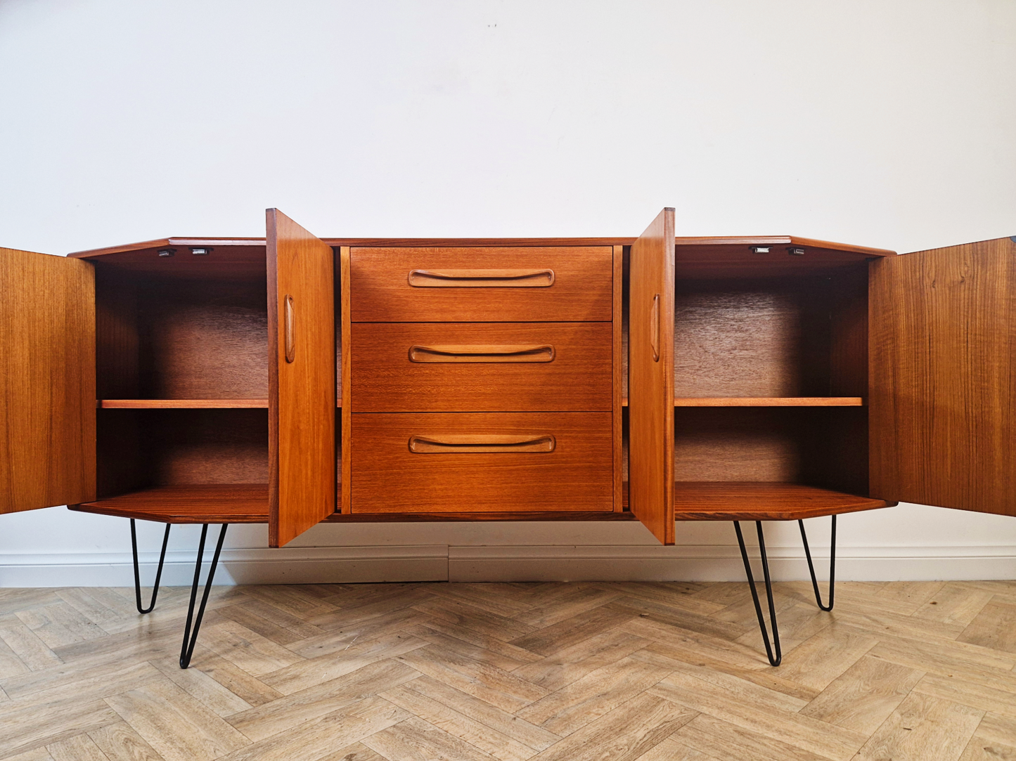 G Plan Fresco Vintage Mid Century Danish Design Medium Teak Sideboard Credenza