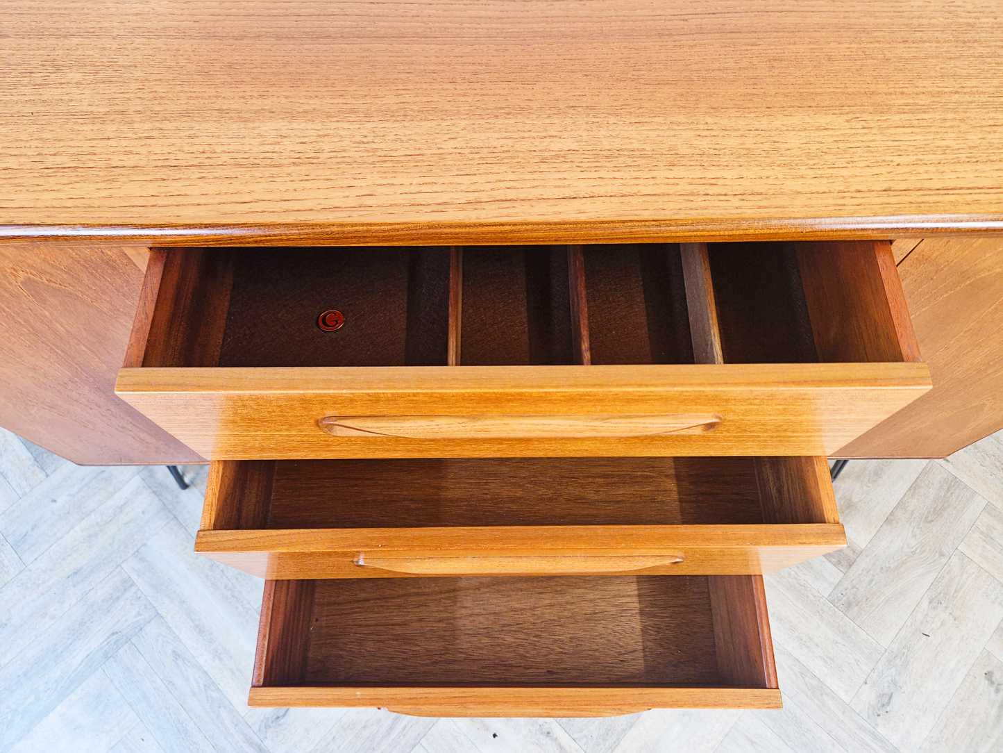 G Plan Fresco Vintage Mid Century Danish Design Medium Teak Sideboard Credenza