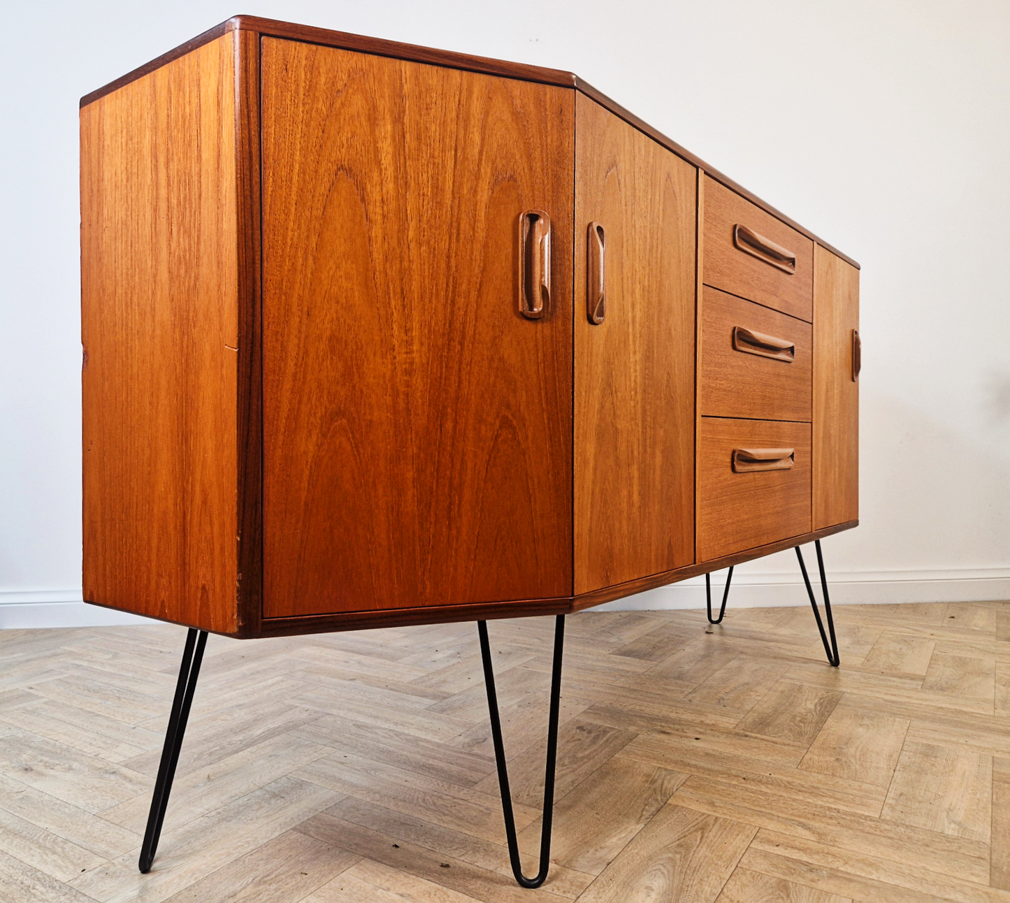 G Plan Fresco Vintage Mid Century Danish Design Medium Teak Sideboard Credenza