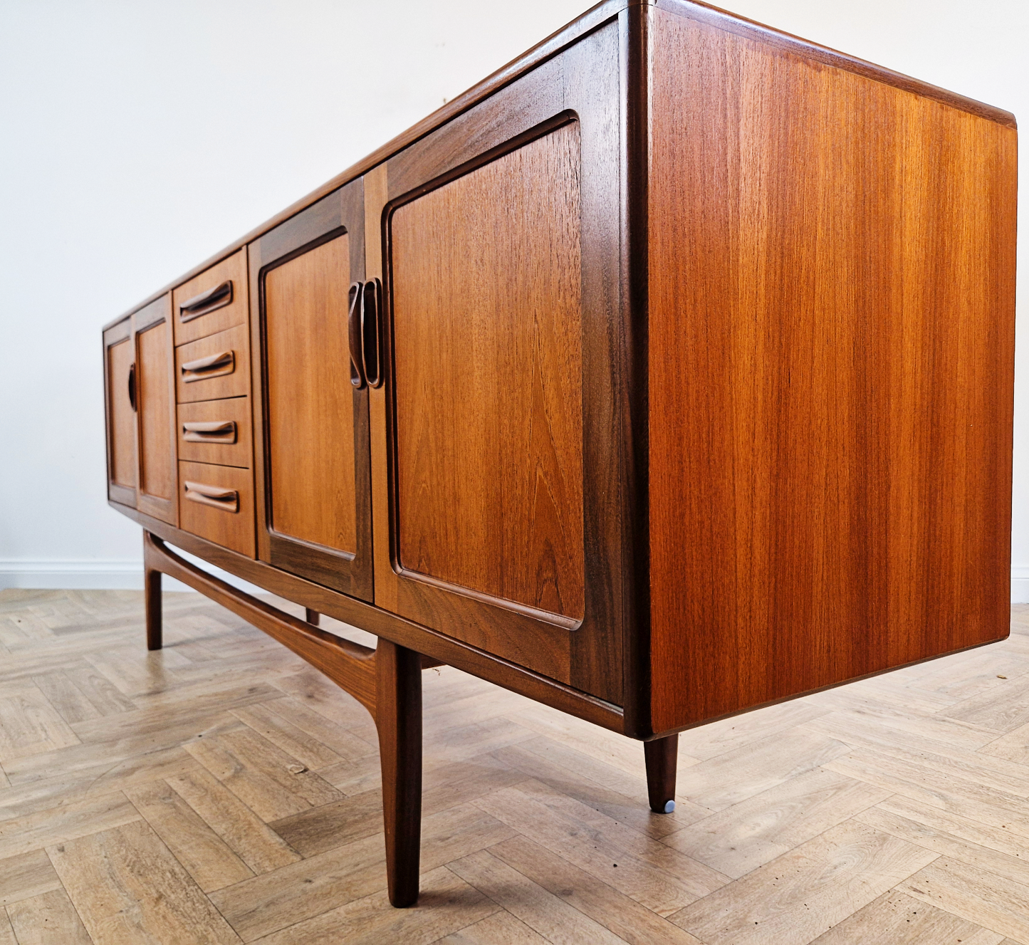 G Plan Fresco Red Label Mid Century Danish Deisgn Long John Sideboard Buffet Credenza