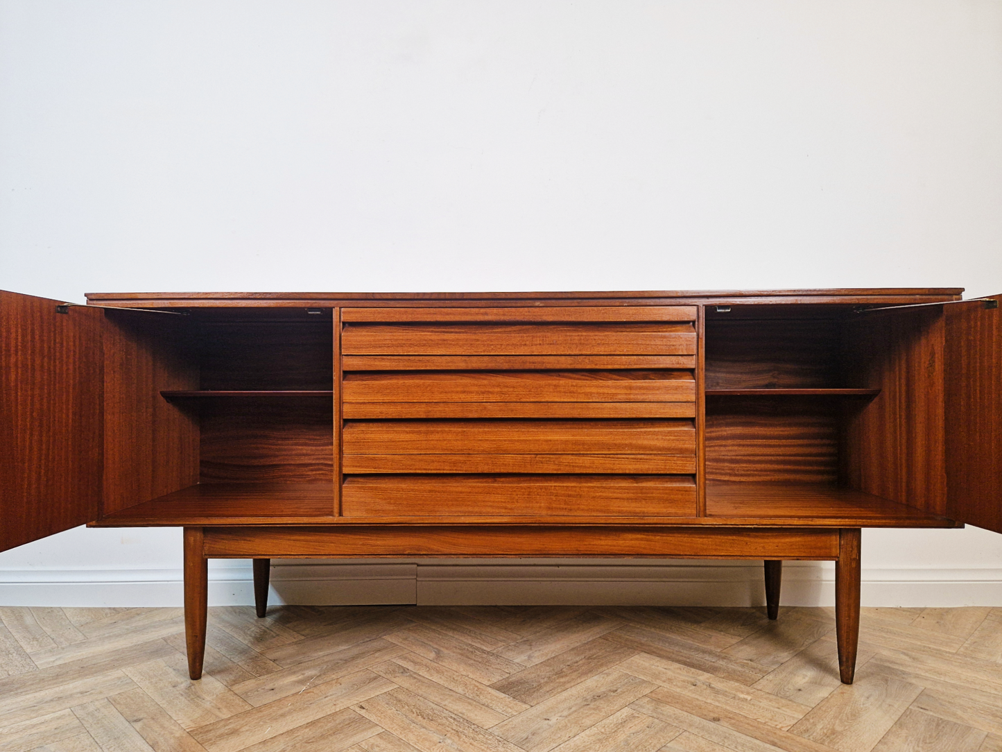 White & Newton Vintage 1960s Mid Century Danish Design Sideboard Buffet Credenza