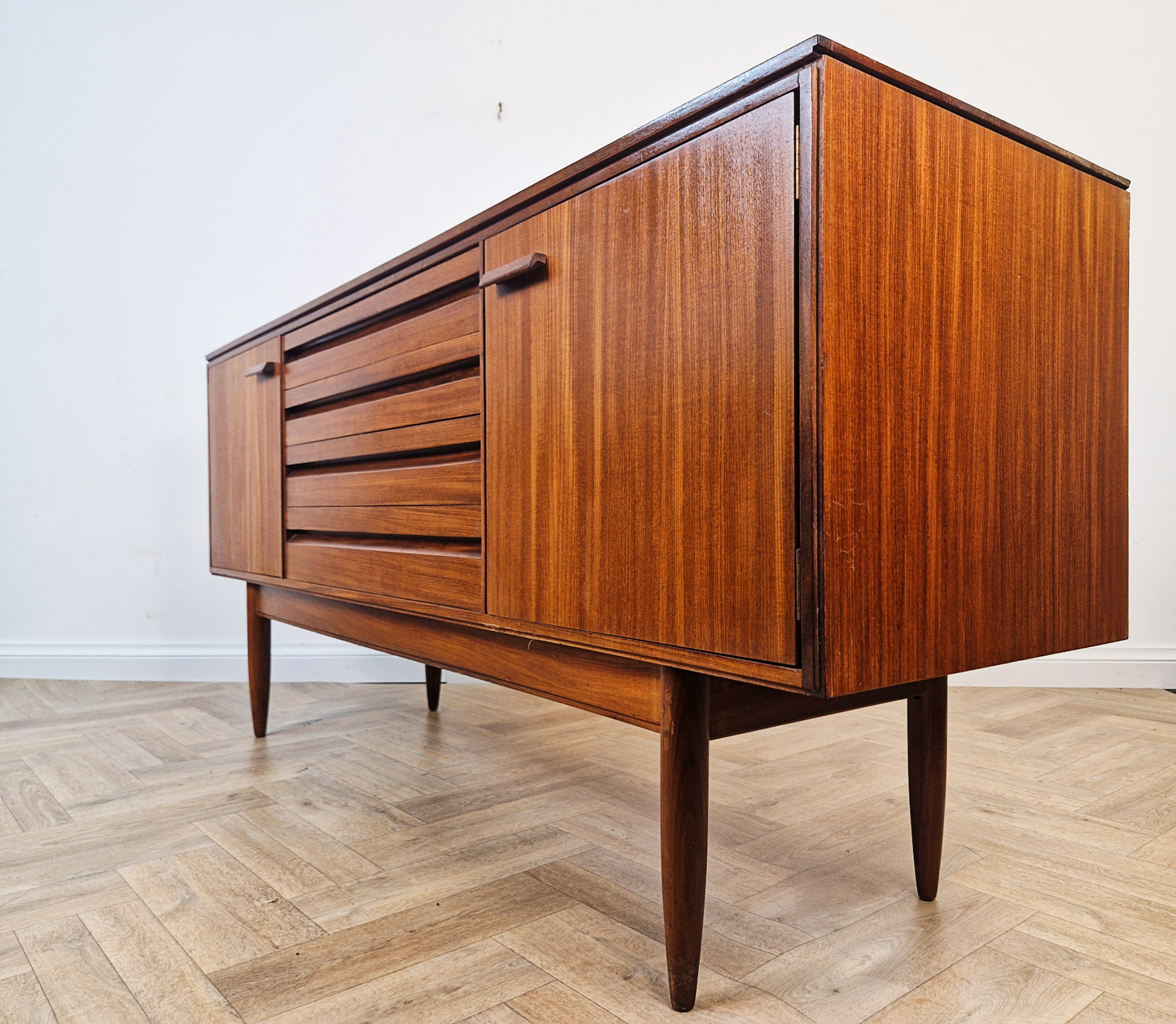 White & Newton Vintage 1960s Mid Century Danish Design Sideboard Buffet Credenza