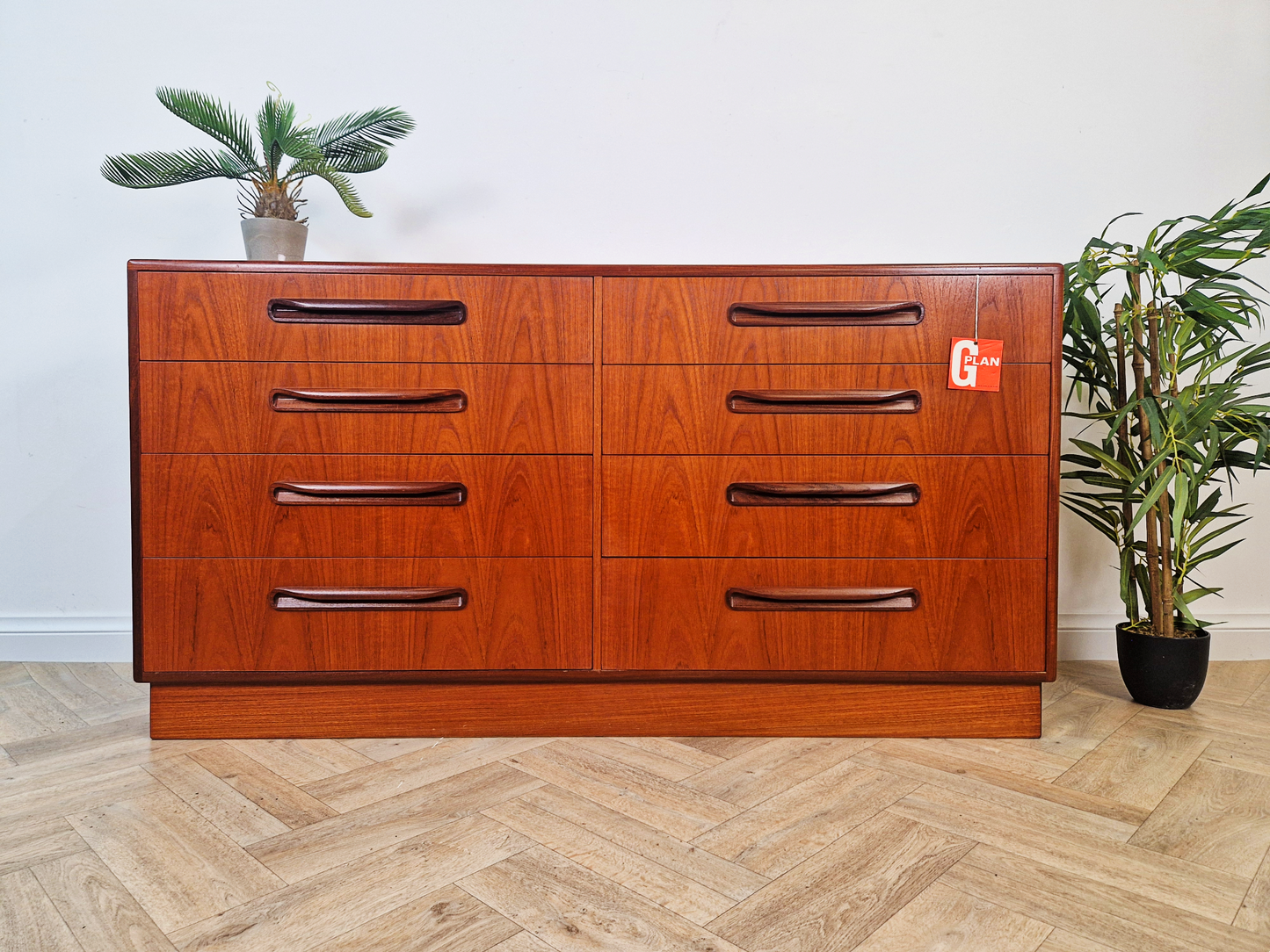 V.B. Wilkins G Plan Vintage Mid Century Danish Design Teak Double Chest of Drawers Sideboard