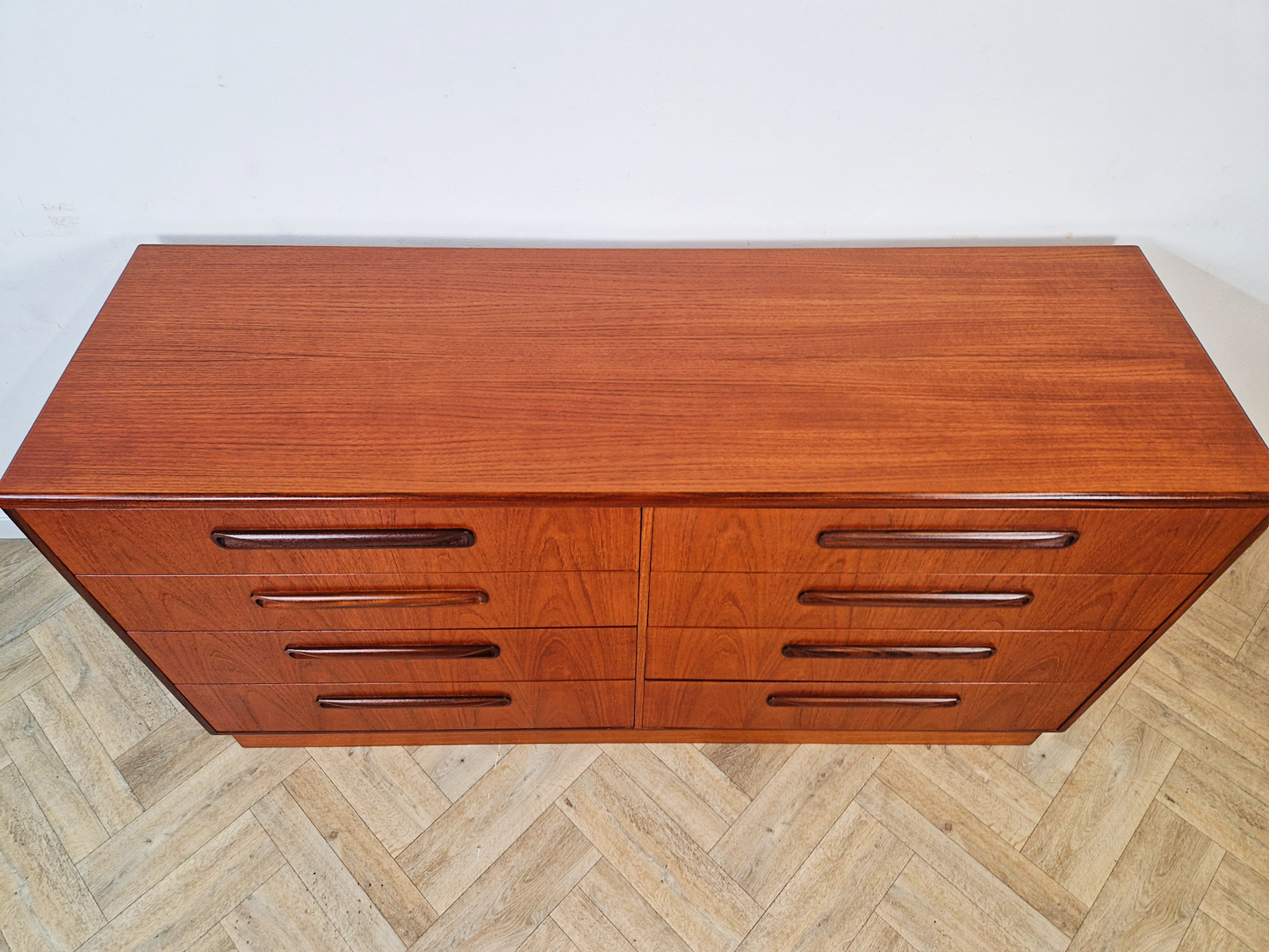V.B. Wilkins G Plan Vintage Mid Century Danish Design Teak Double Chest of Drawers Sideboard