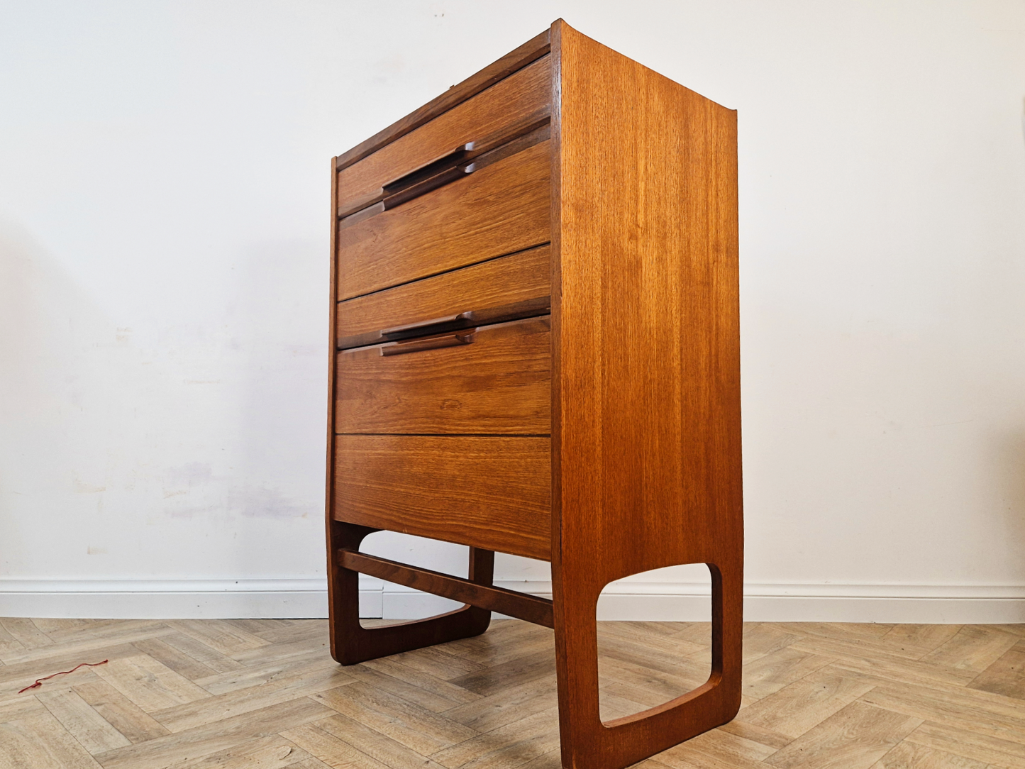 Meredew Vintage Mid Century Danish Design Tallboy Chest of Drawers