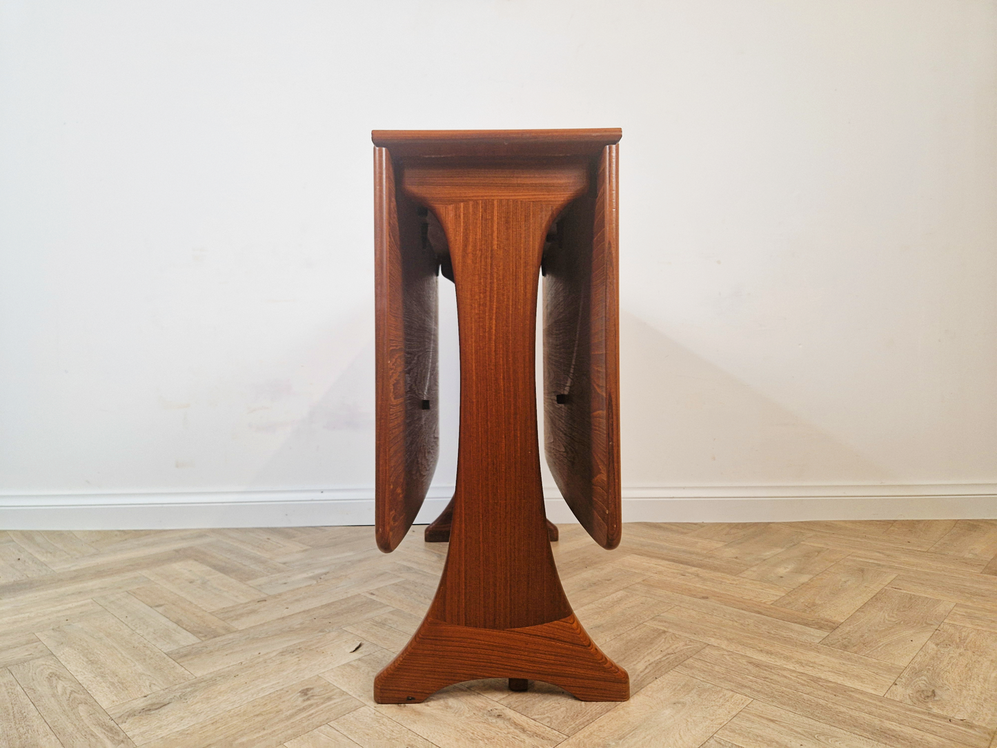 Vintage Mid Century Medium Teak Danish Design Drop Leaf Dining Table