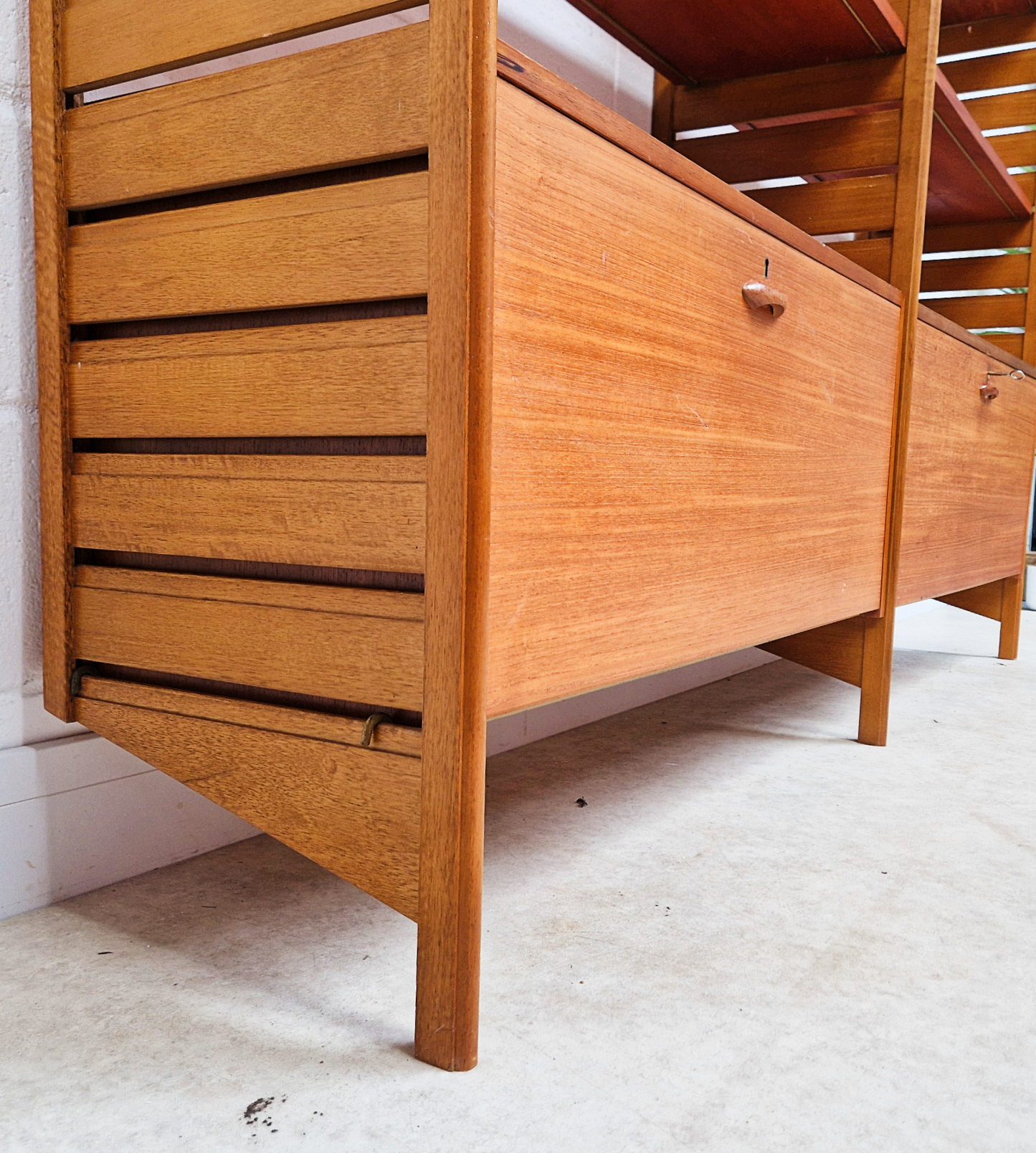Staples Ladderax Vintage 1960s Mid Century 2 Bay Danish Design Cabinet Sideboard Shelf System (Copy) (Copy)