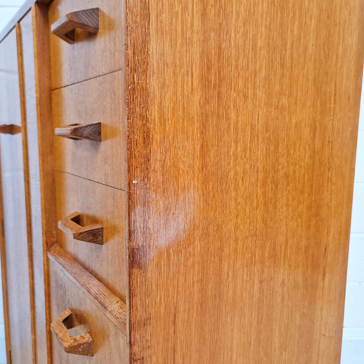 G Plan E Gomme Gold Label 1960's Vintage Wardrobe Cabinet Chest Drawers Combination Piece