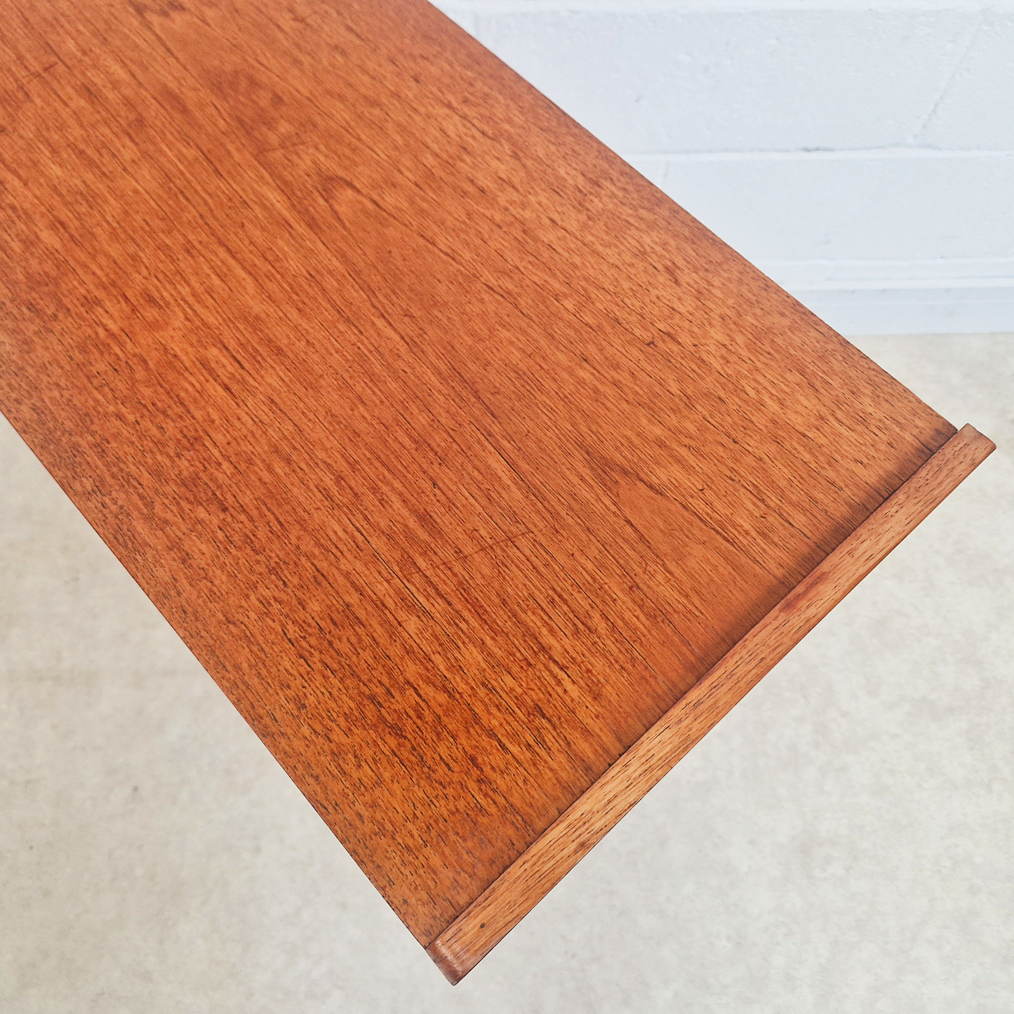 Vintage Mid Century Danish Medium Teak Compact Sideboard Cabinet