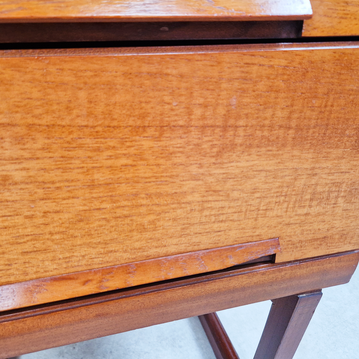 White & Newton Vintage Mid Century Danish Design Tallboy Chest of Drawers & Bedside Cabinet Set