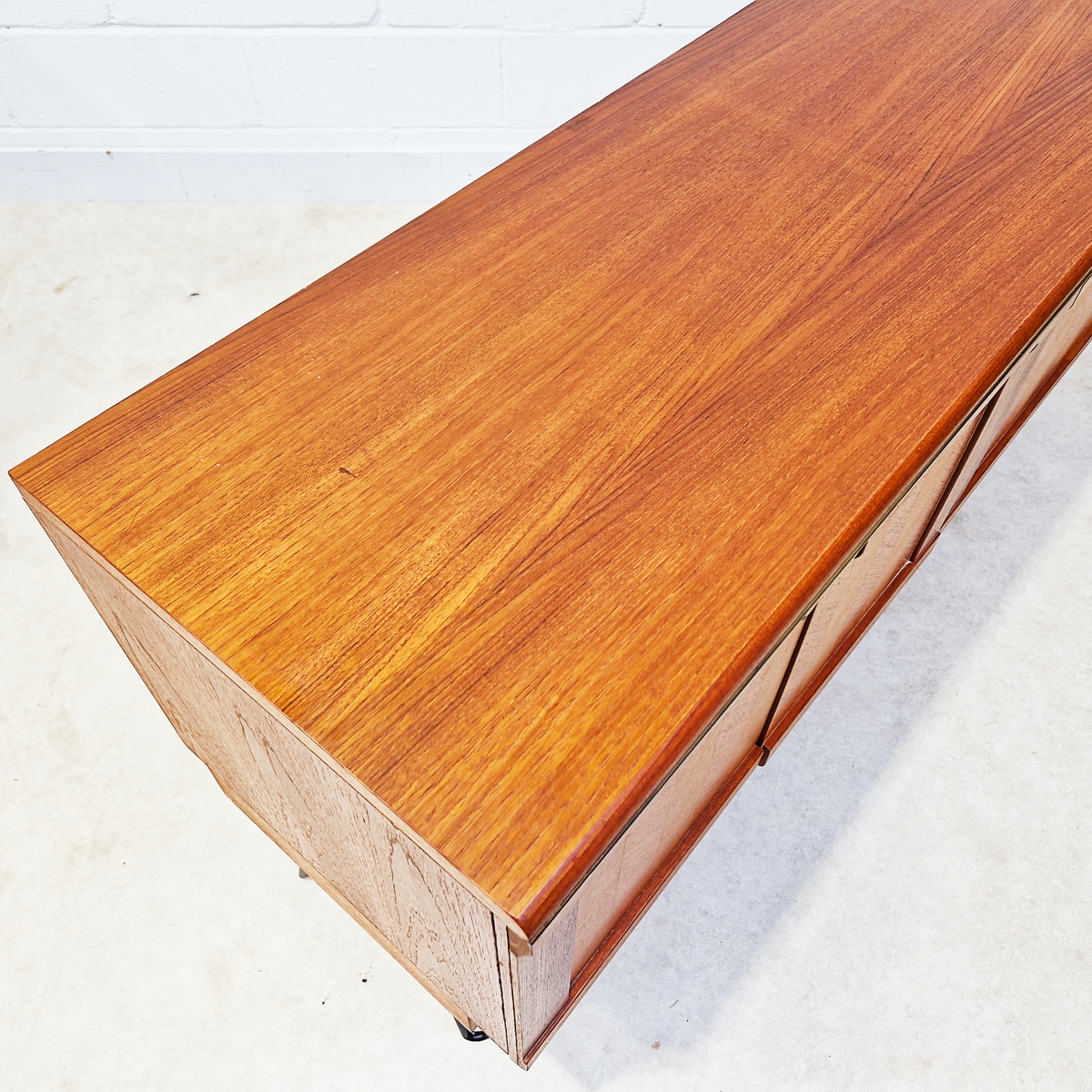 G Plan Herringbone Red Label Vintage Mid Century Danish Design Sideboard Buffet Credenza