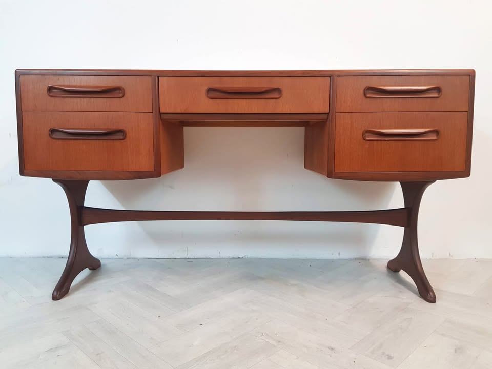 G Plan Fresco Vintage Mid Century Danish Design Teak Desk Dressing Sideboard