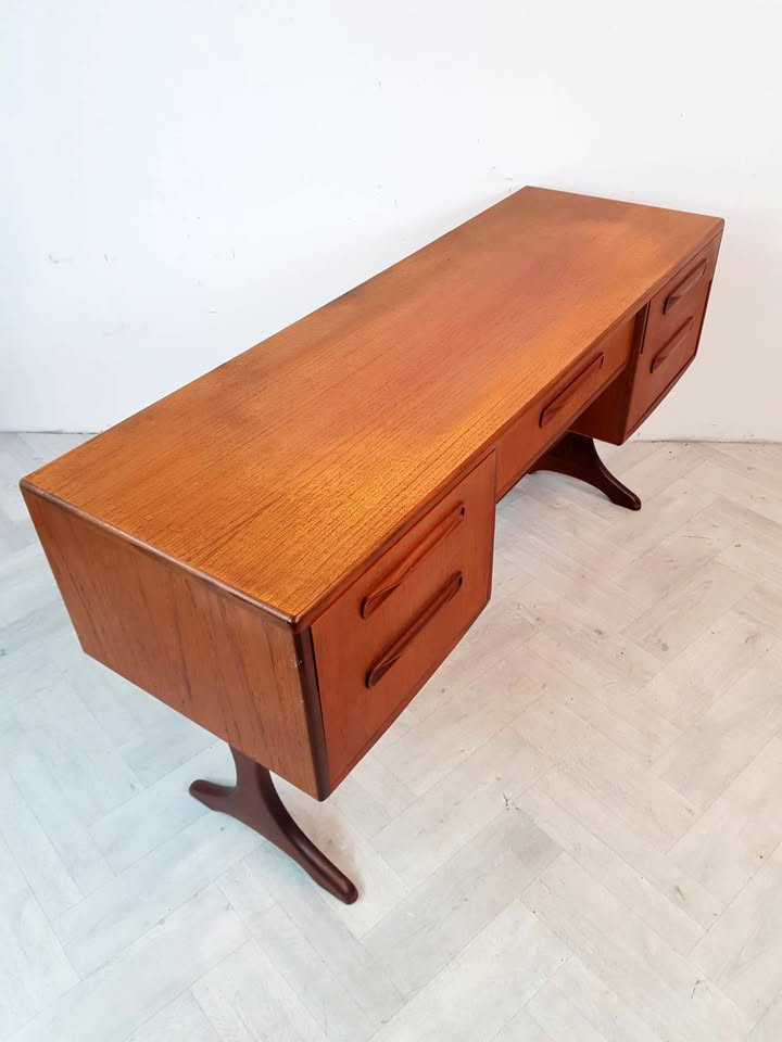G Plan Fresco Vintage Mid Century Danish Design Teak Desk Dressing Sideboard