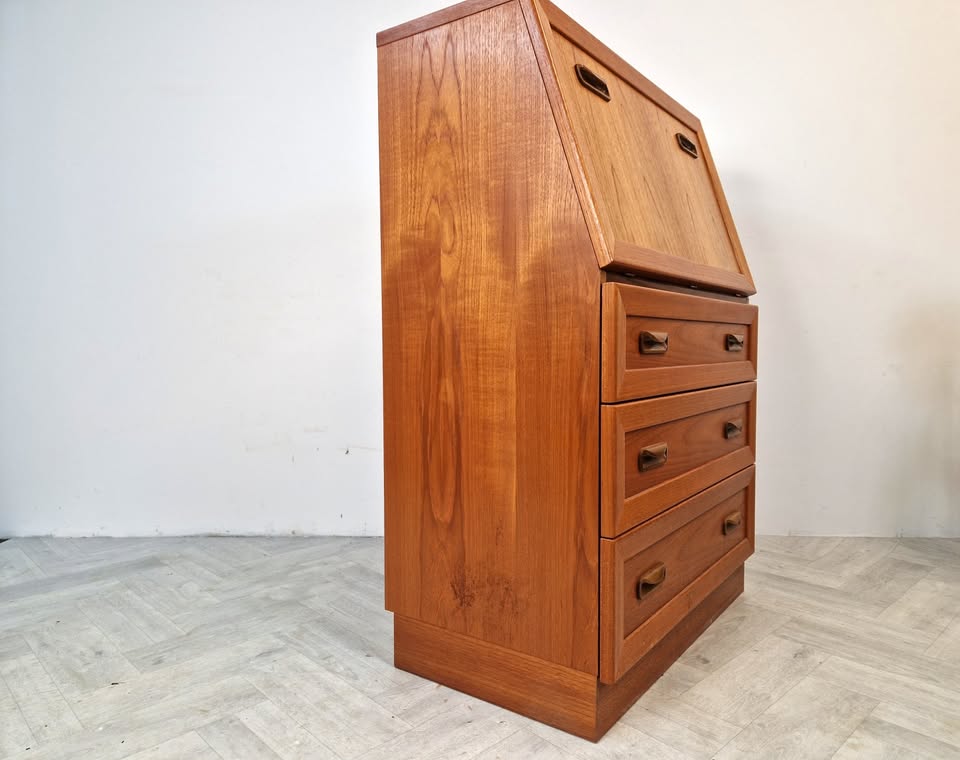 G Plan Fresco Vintage Mid Century Danish Design Teak Bureau Sideboard