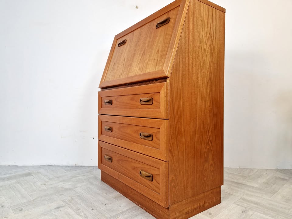 G Plan Fresco Vintage Mid Century Danish Design Teak Bureau Sideboard