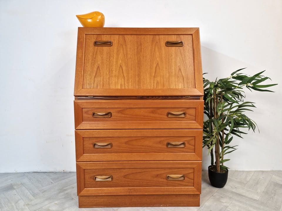 G Plan Fresco Vintage Mid Century Danish Design Teak Bureau Sideboard