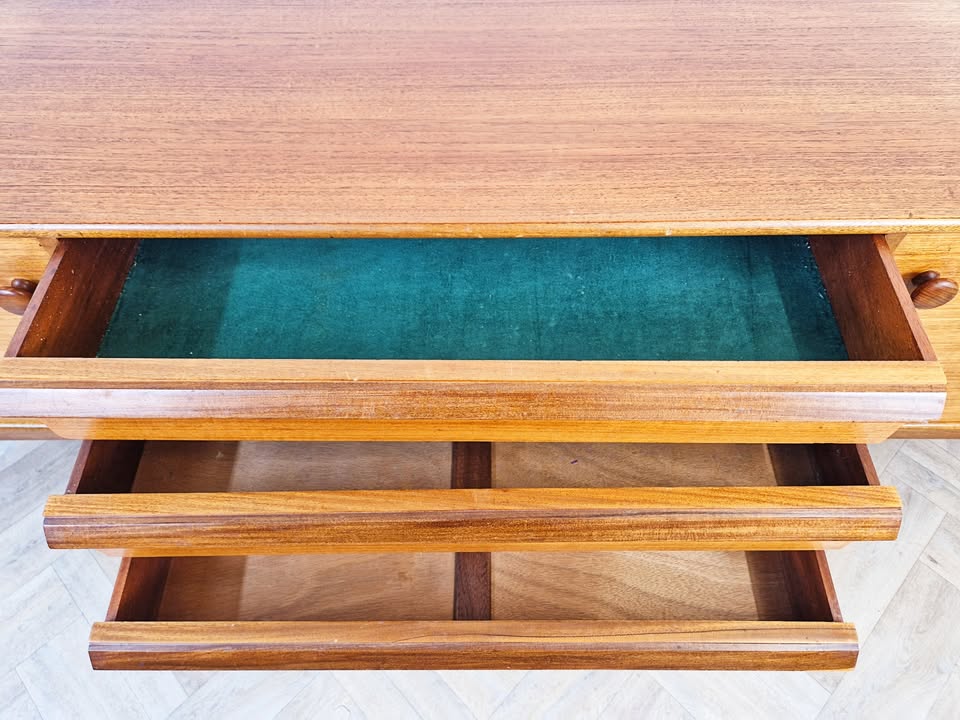 Younger 1960's Mid Century Scandinavian Design Vintage Teak Sideboard Buffet Credenza