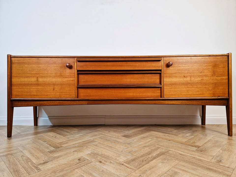 Younger 1960's Mid Century Scandinavian Design Vintage Teak Sideboard Buffet Credenza