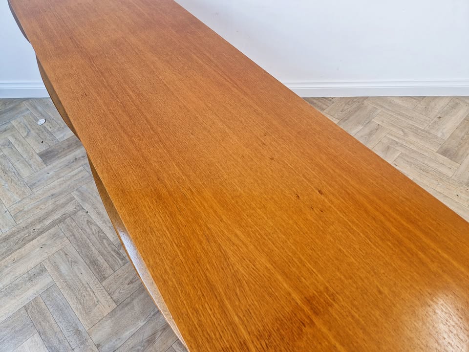 A.H. McIntosh Vintage Mid Century Danish Design Golden Teak Sideboard Buffet Credenza