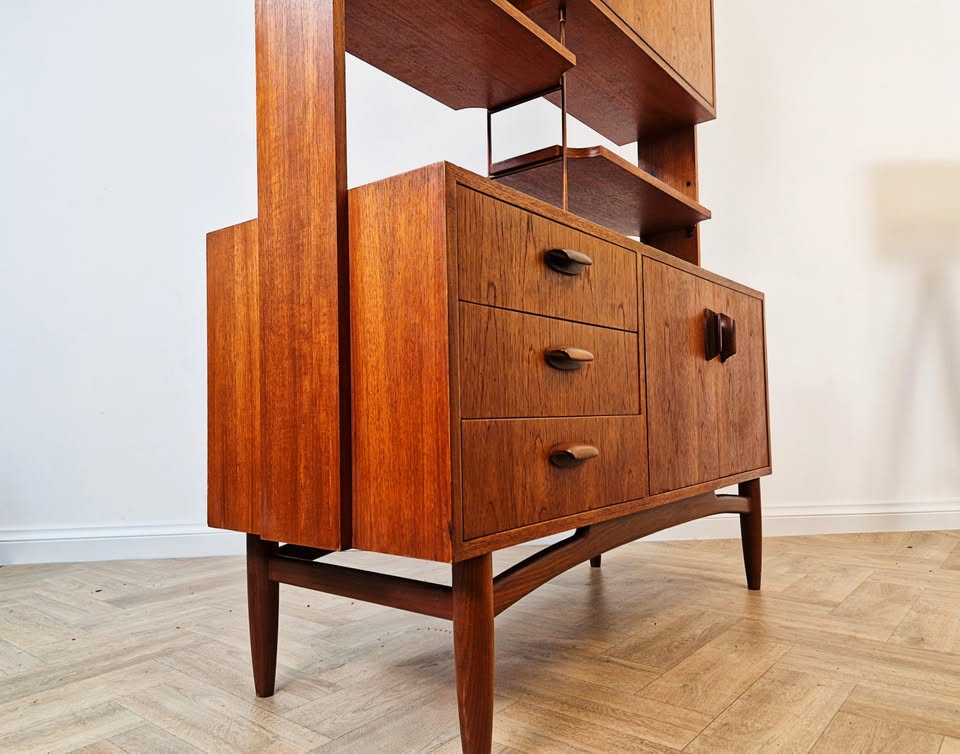 G Plan Gold Label Brasillia Vintage Mid Century Danish Design Sideboard Room Divider Display