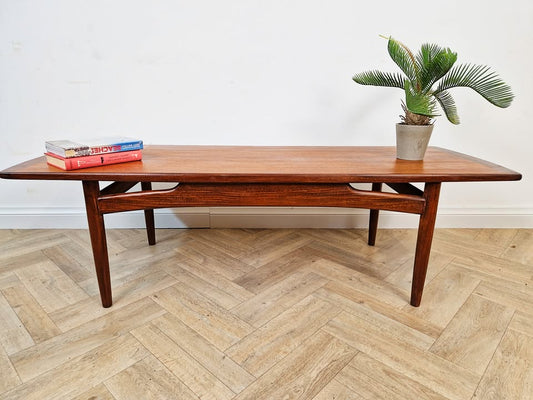 G Plan Brasillia Vintage Mid Century Solid Teak Danish Design Coffee Table