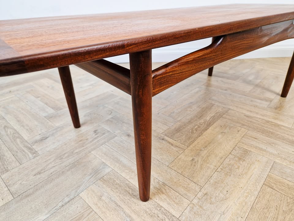G Plan Brasillia Vintage Mid Century Solid Teak Danish Design Coffee Table