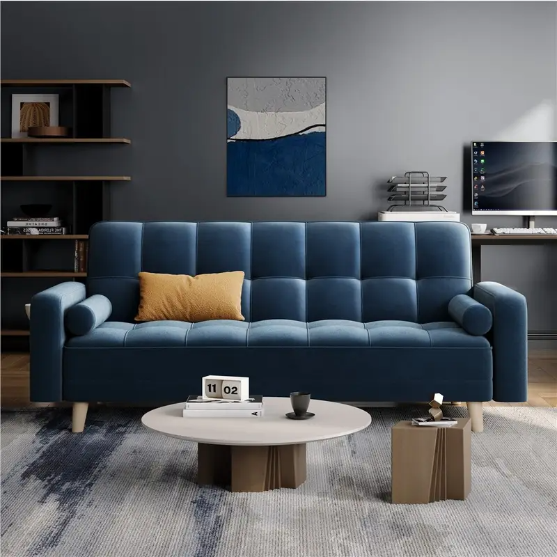 Mid Century Modern 3 Seater Danish Design Sofa Bed TE008