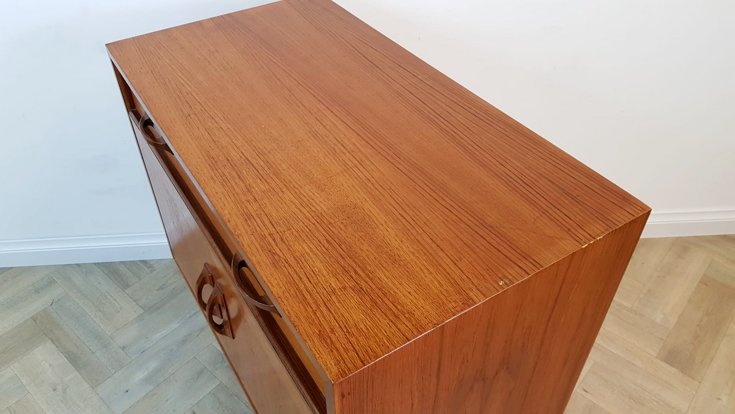 G Plan Sierra Red Label Vintage Compact Mid Century Teak Retro Compact Sideboard