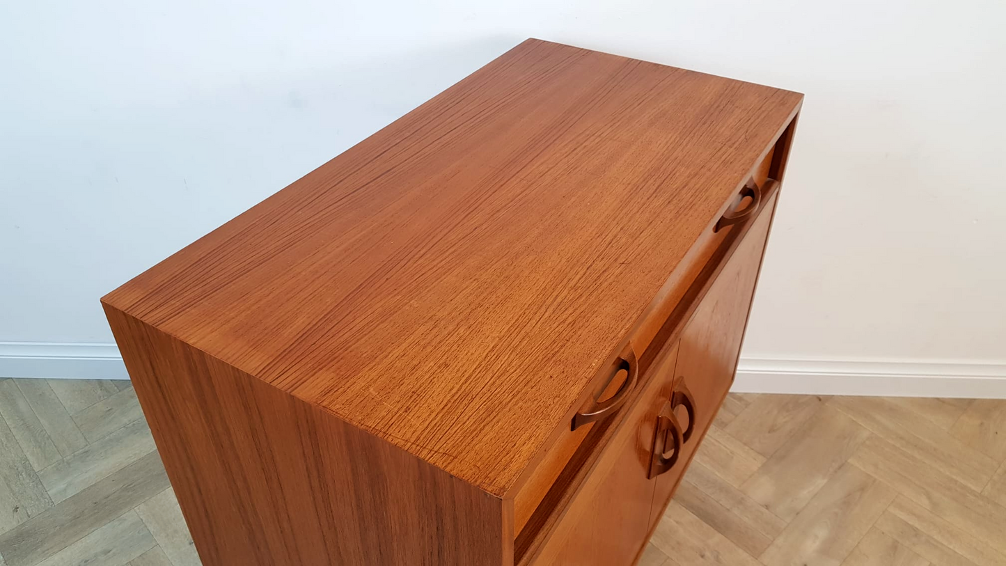 G Plan Sierra Red Label Vintage Compact Mid Century Teak Retro Compact Sideboard
