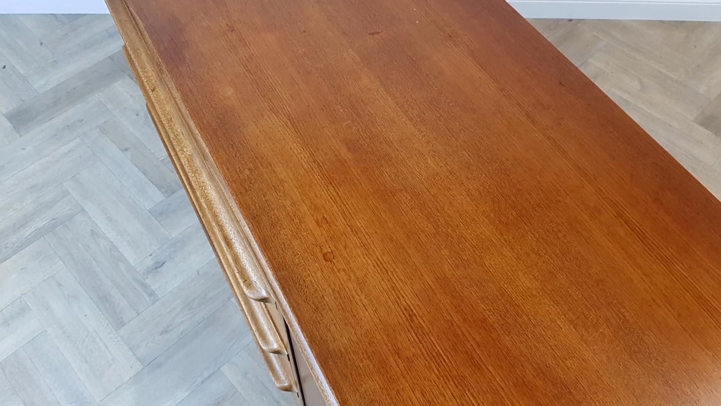 A.H McIntosh Vintage Mid Century Medium Teak Danish Design Long Sideboard Buffet Credenza