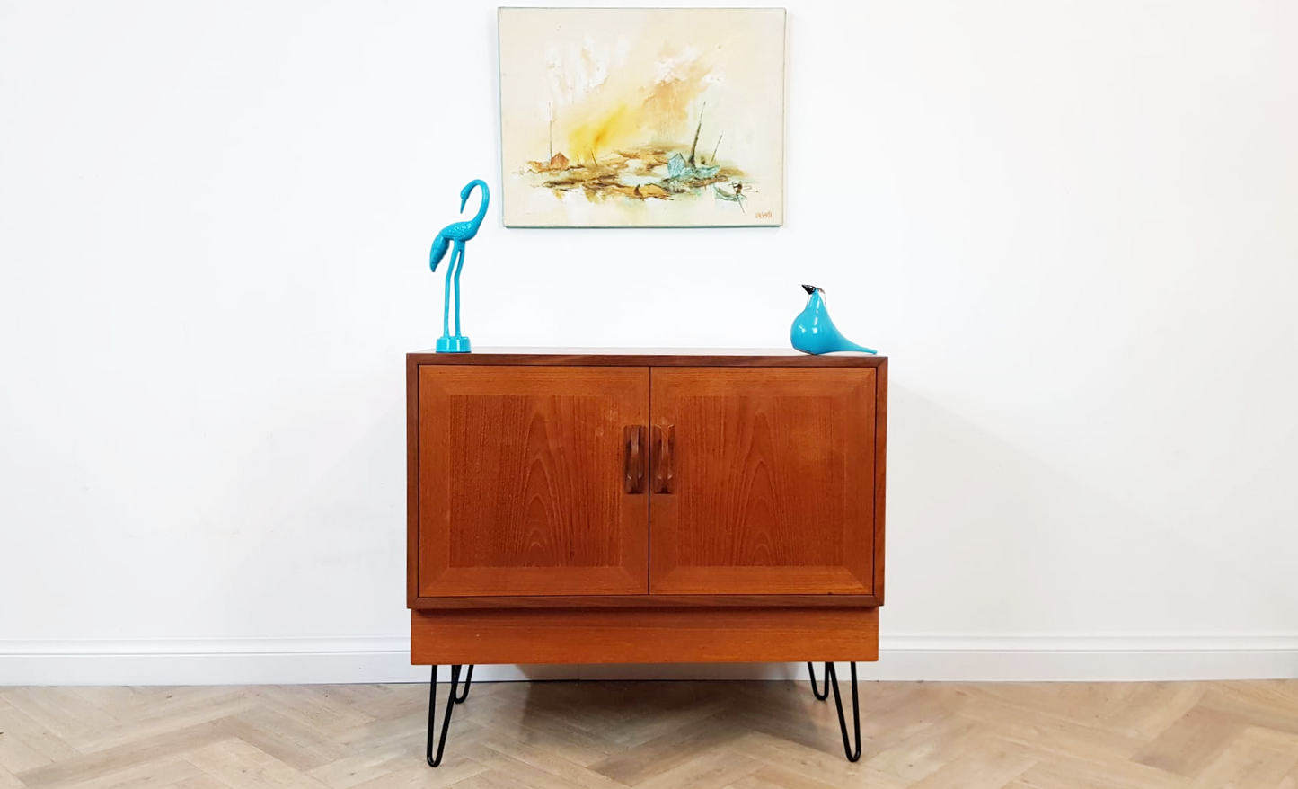 G Plan Sierra Red Label Vintage Compact Mid Century Teak Retro Compact Sideboard