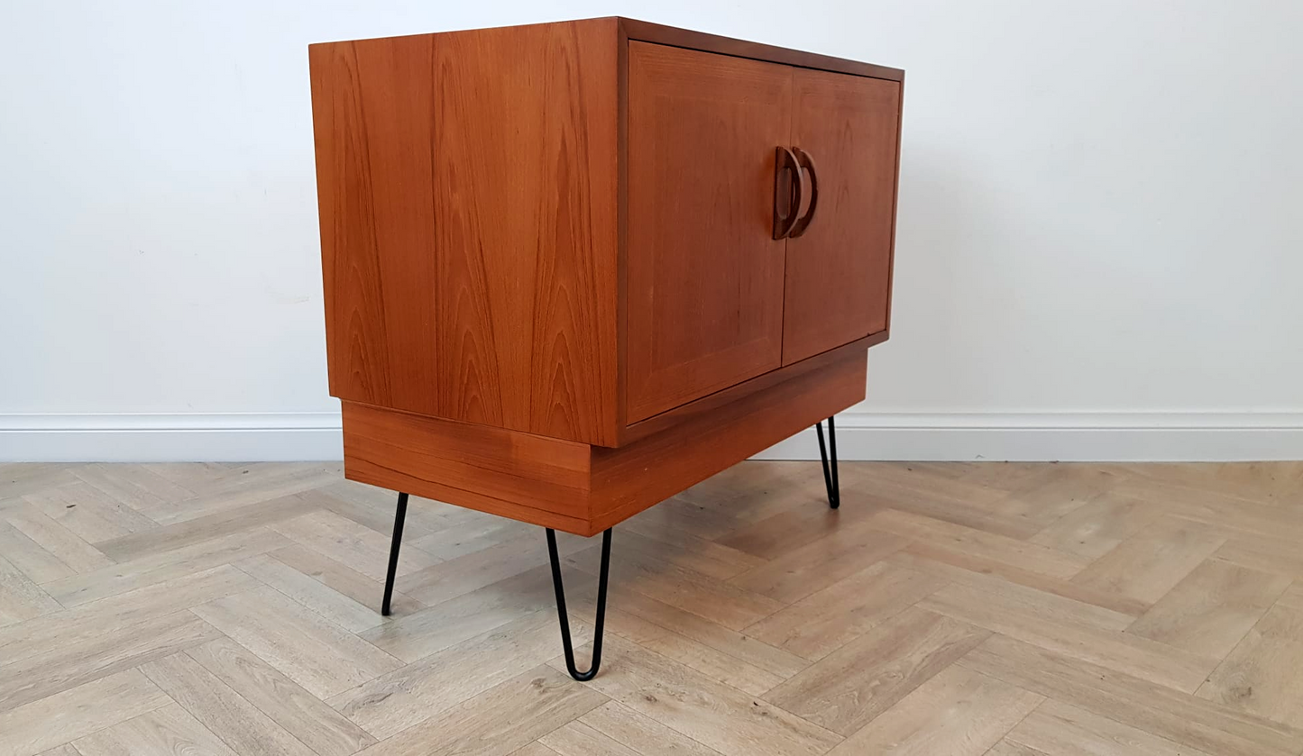 G Plan Sierra Red Label Vintage Compact Mid Century Teak Retro Compact Sideboard