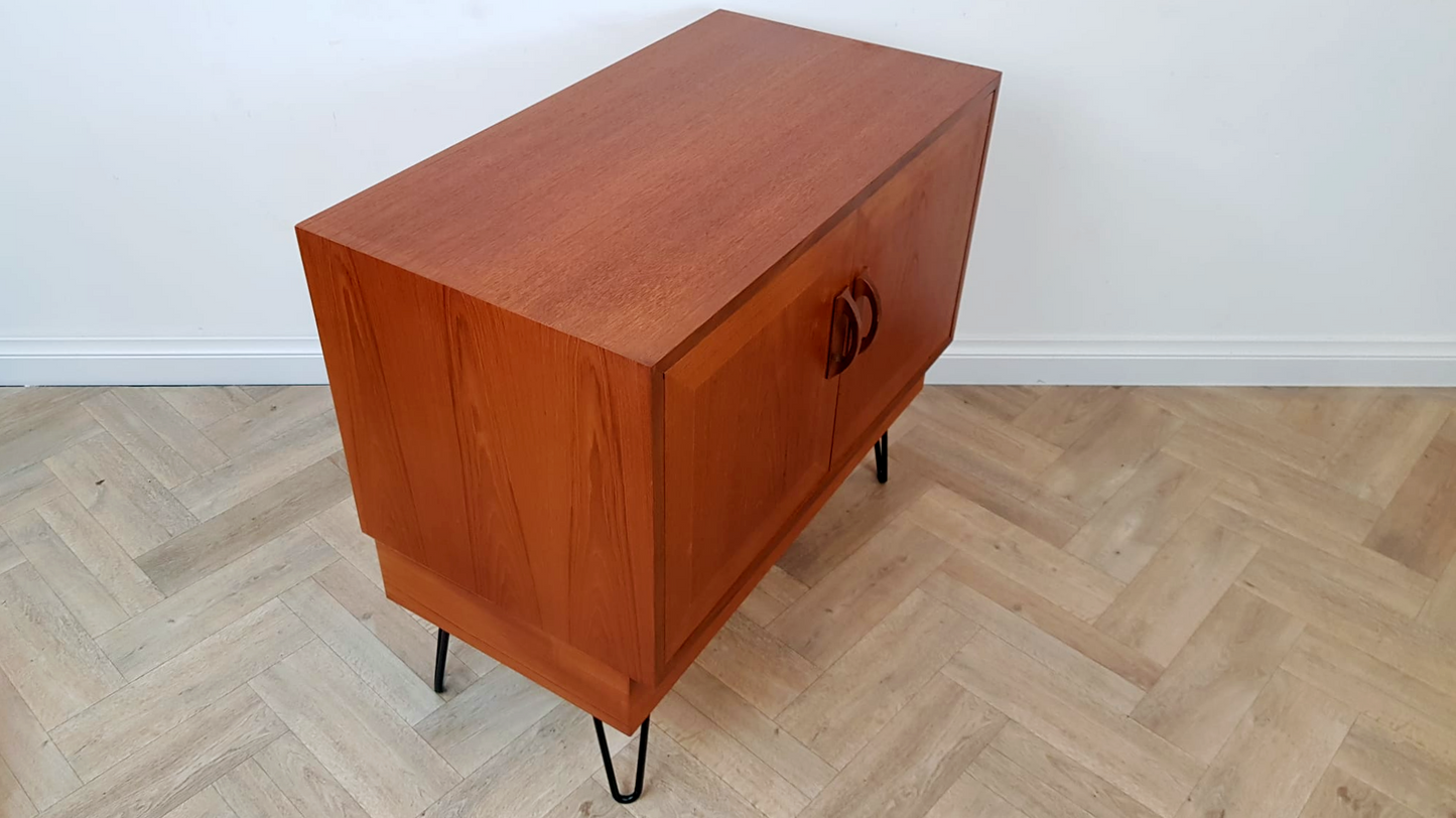 G Plan Sierra Red Label Vintage Compact Mid Century Teak Retro Compact Sideboard