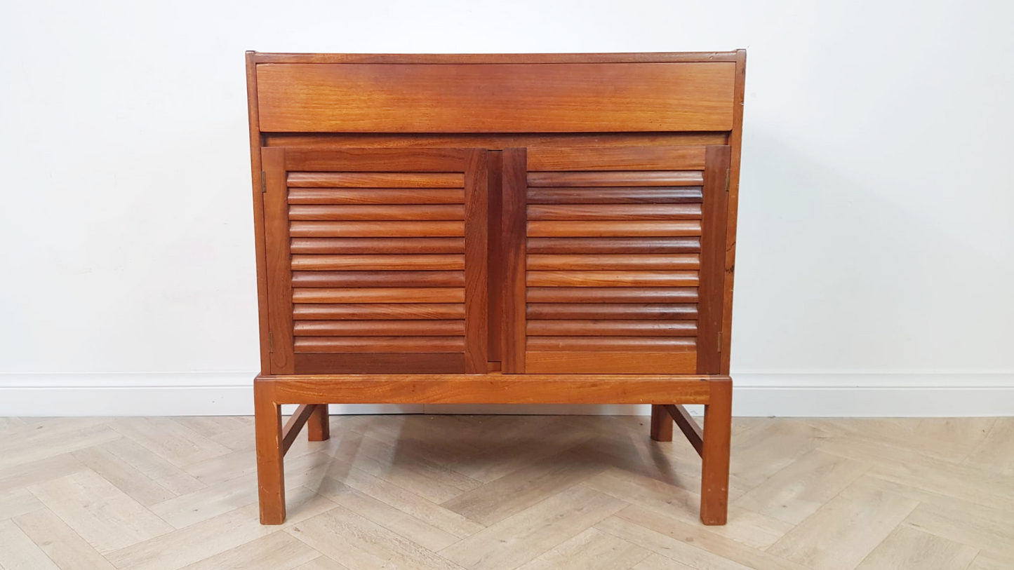 A.H McIntosh Vintage Mid Century 1960 Solid Teak Danish Design Compact Sideboard