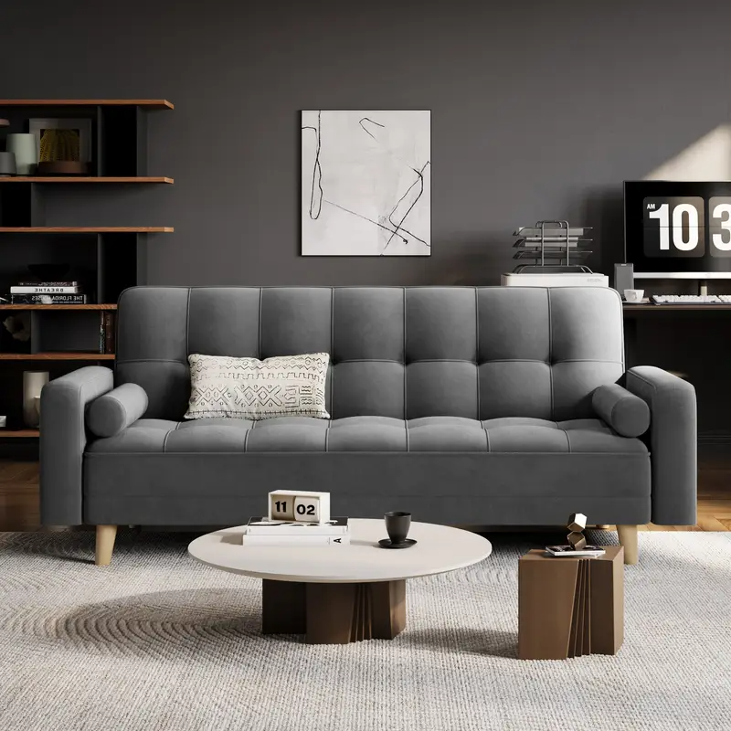 Mid Century Modern 3 Seater Danish Design Sofa Bed TE008