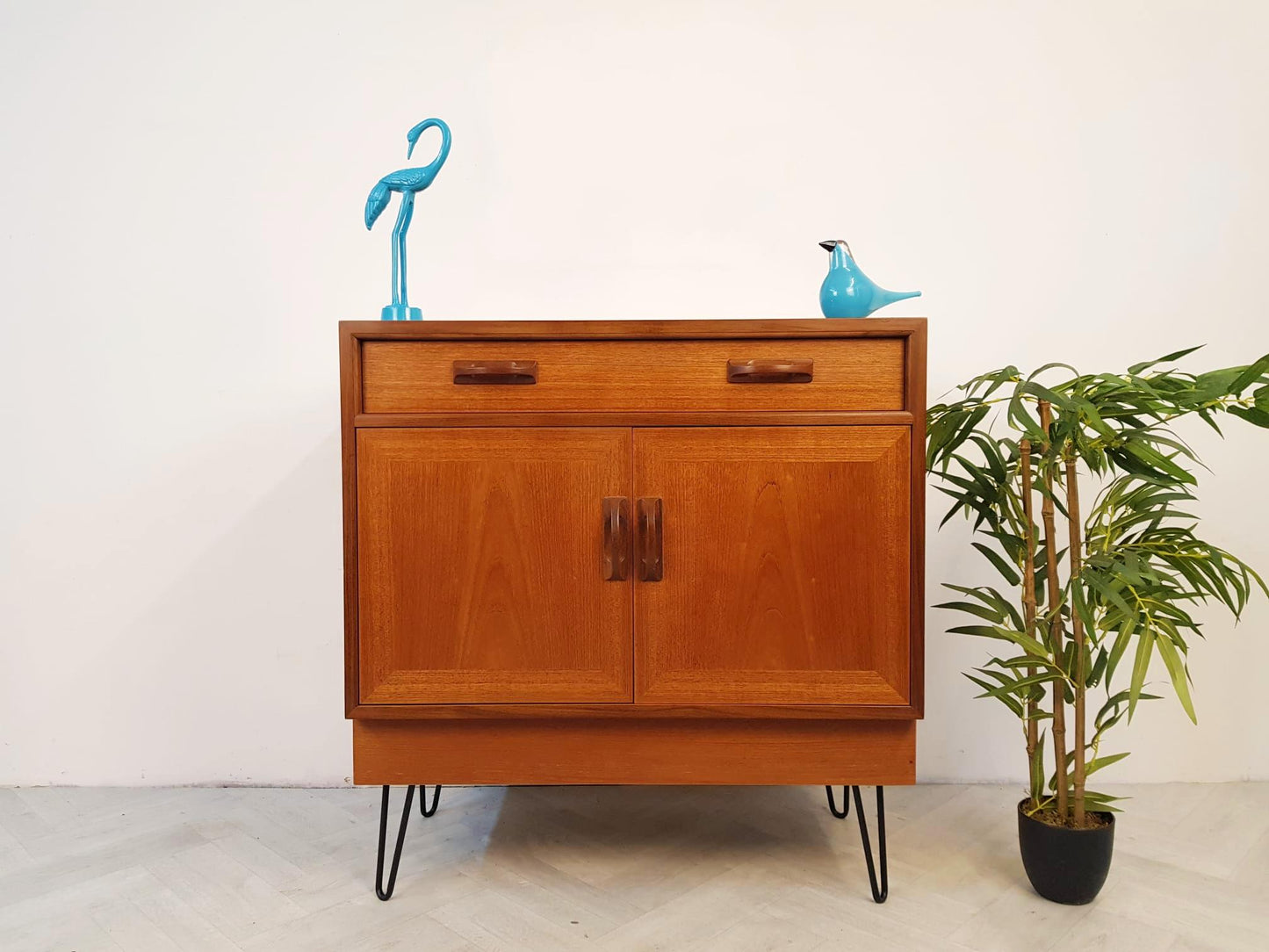 G Plan Sierra Red Label Vintage Compact Mid Century Teak Retro Compact Sideboard