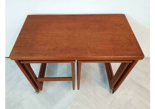 McIntosh Mid Century Danish Design Teak Metamorphic Nest of Coffee Side Tables