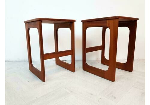 McIntosh Mid Century Danish Design Teak Metamorphic Nest of Coffee Side Tables